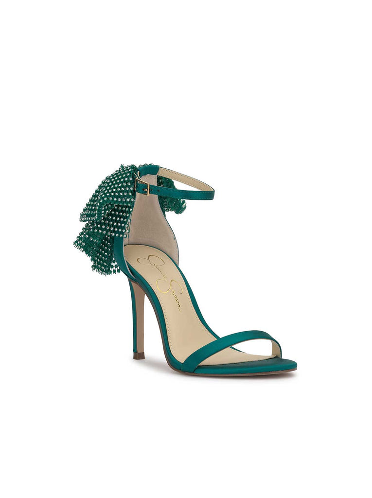 Moure Bow Heel in Gem Green