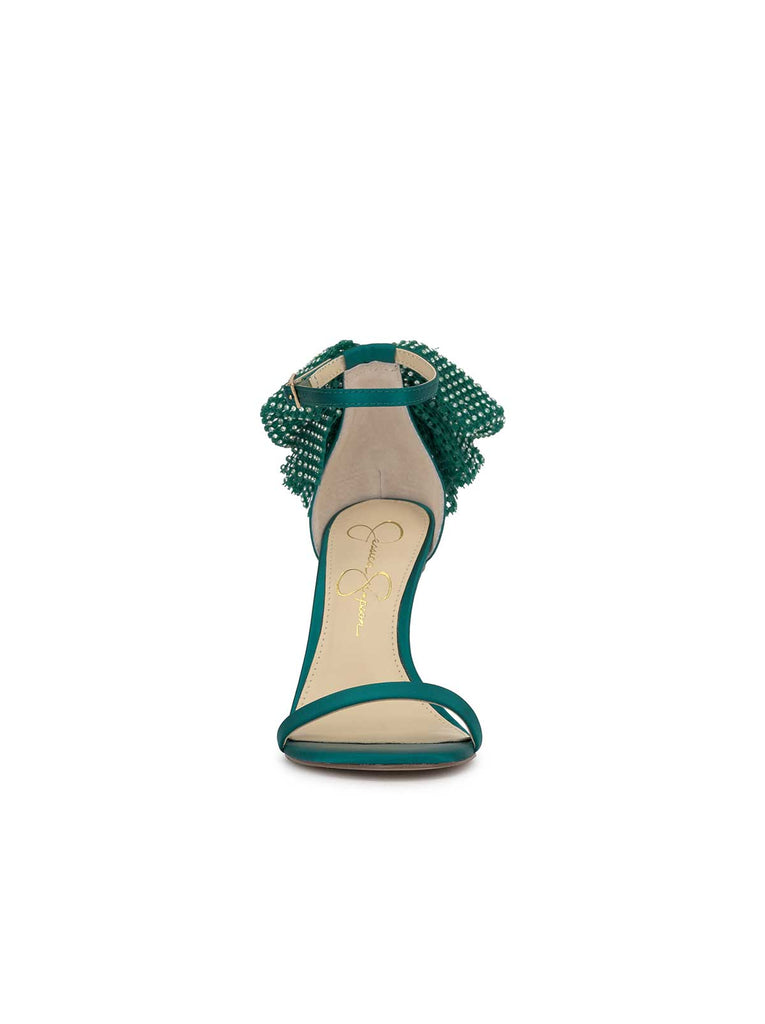 Moure Bow Heel in Gem Green