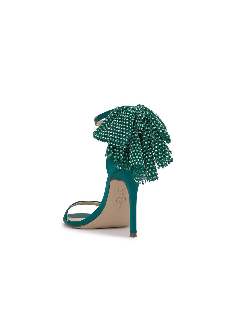 Moure Bow Heel in Gem Green