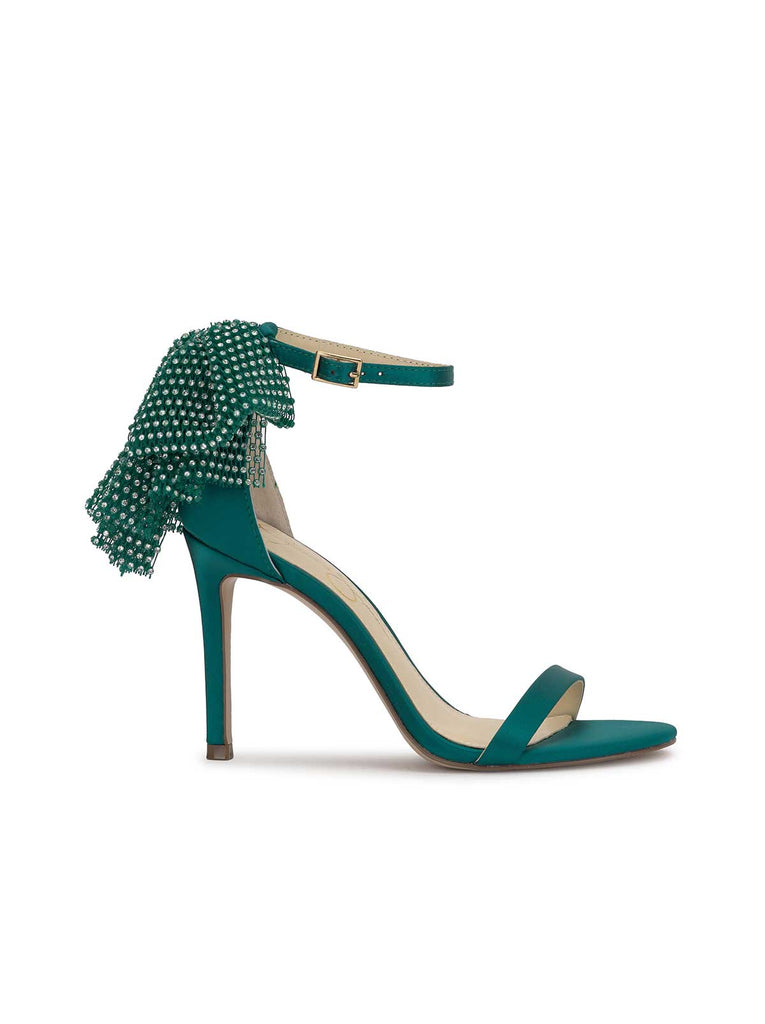 Moure Bow Heel in Gem Green