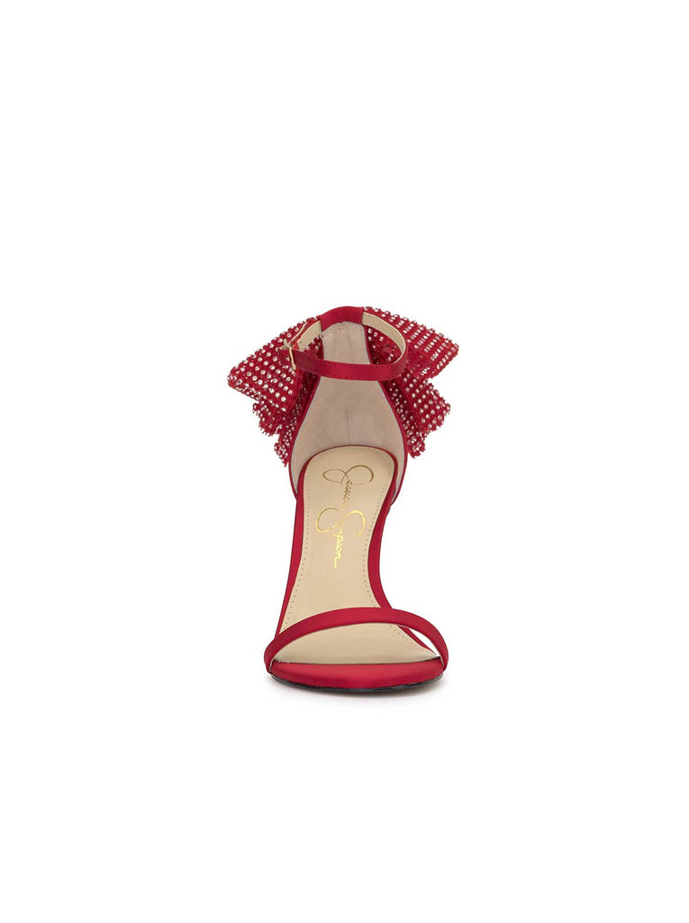 Moure Bow Heel in Red Muse