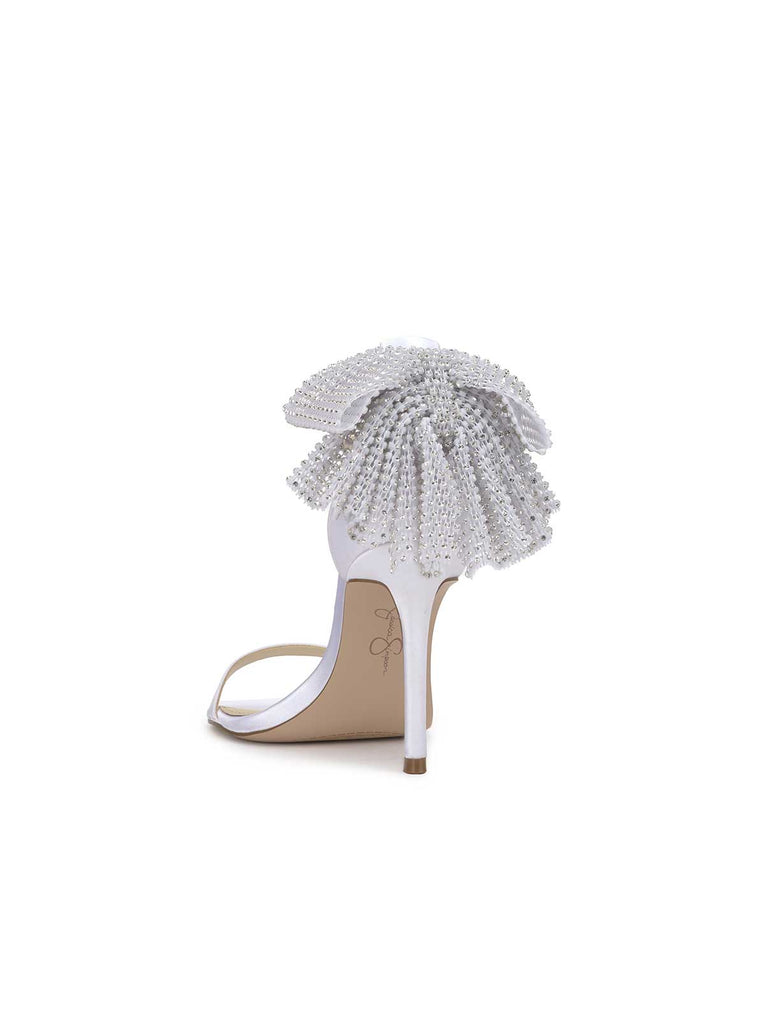 Moure Bow Heel in White