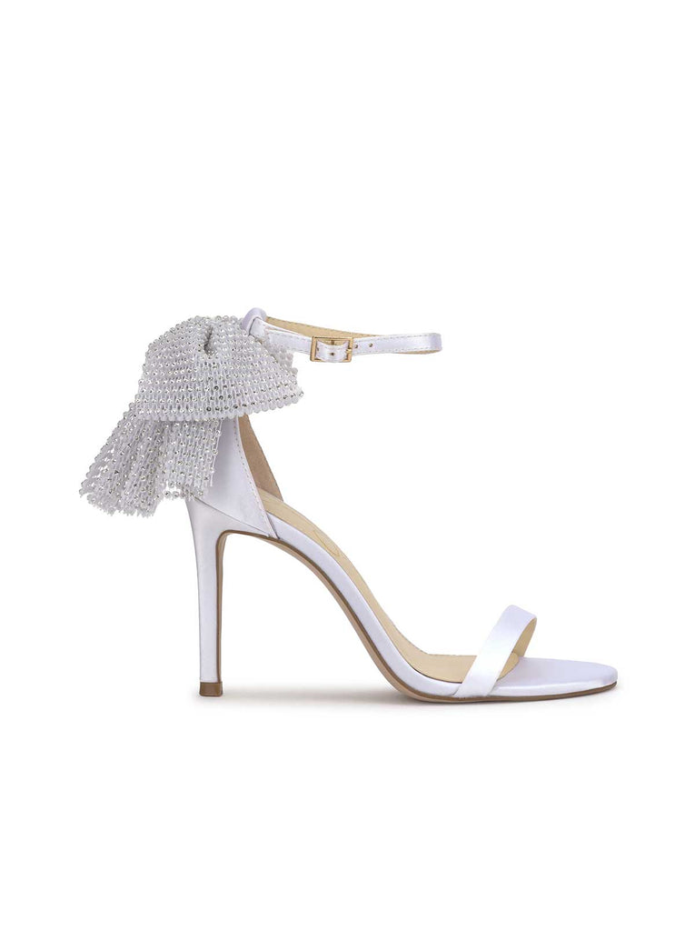 Moure Bow Heel in White