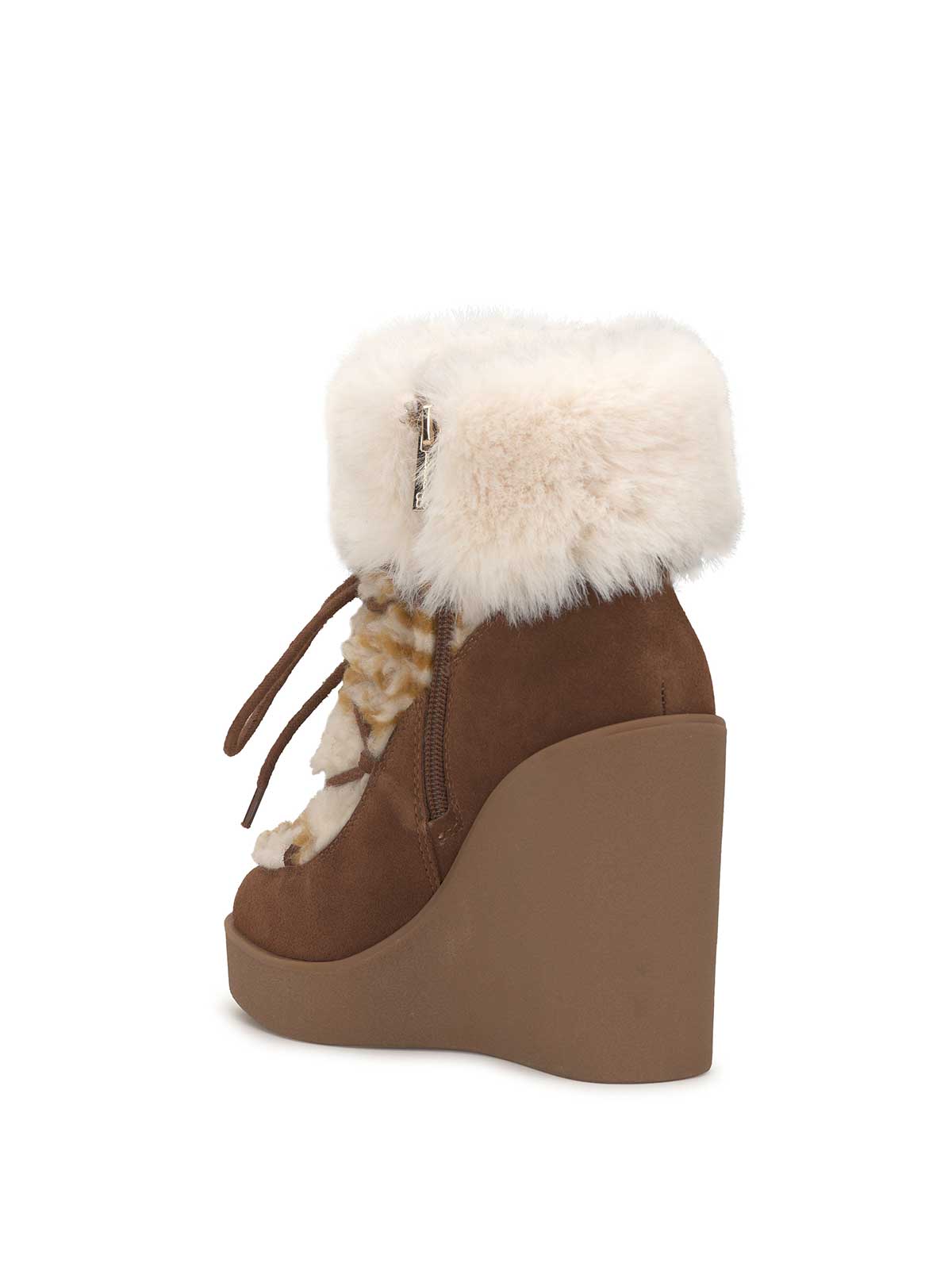 Sherpa shop wedge booties