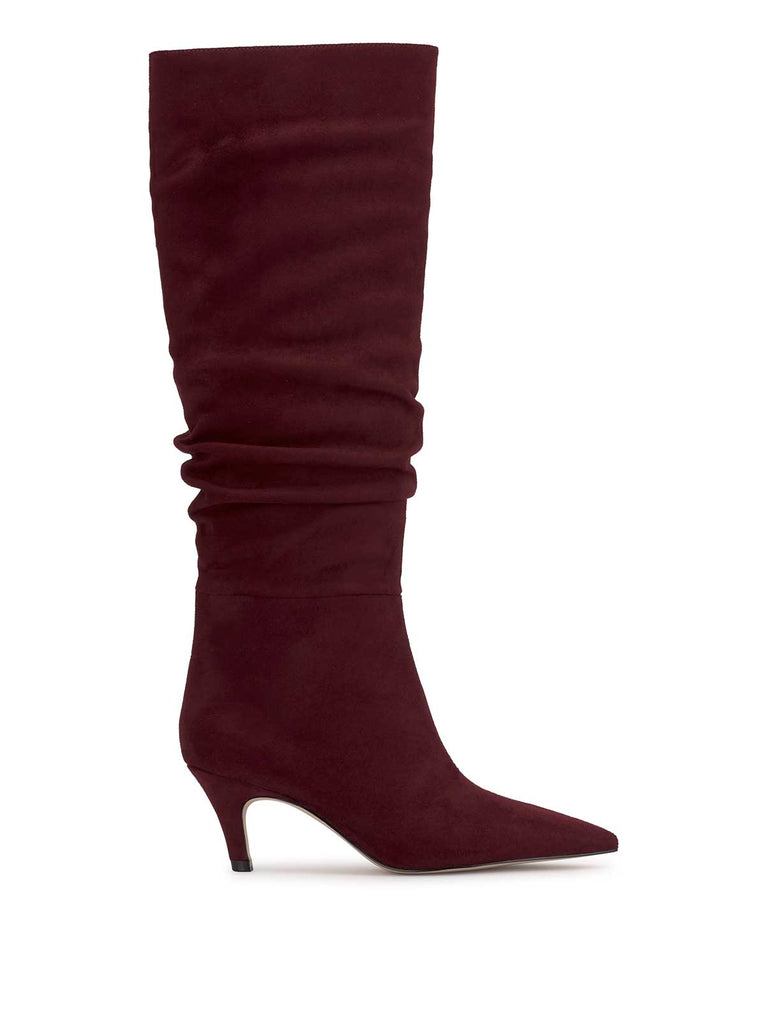 Naevy Slouch Boot in Dark Cherry