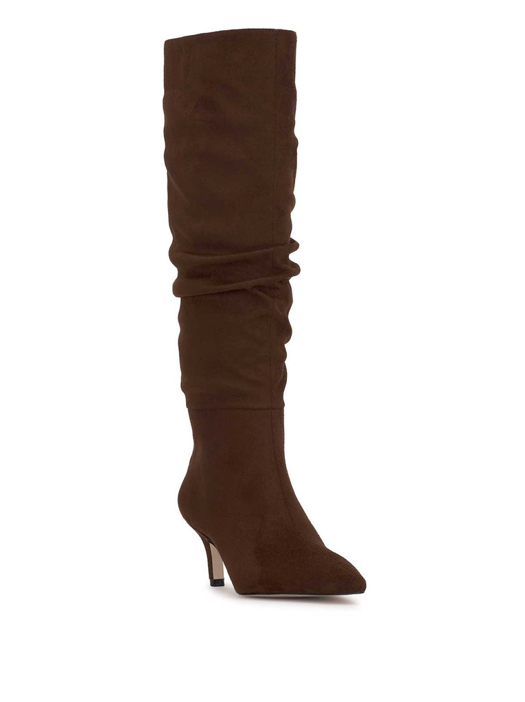 Naevy Slouch Boot in Walnut