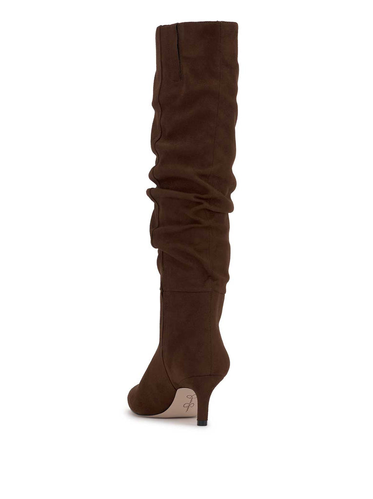 Naevy Slouch Boot in Walnut