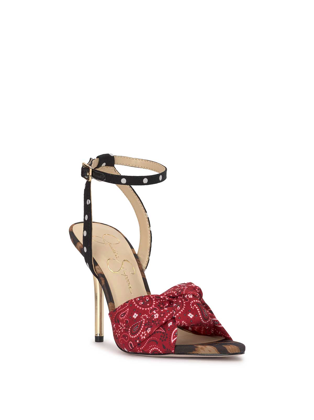 Neveny High Heel in Red Bandana – Jessica Simpson
