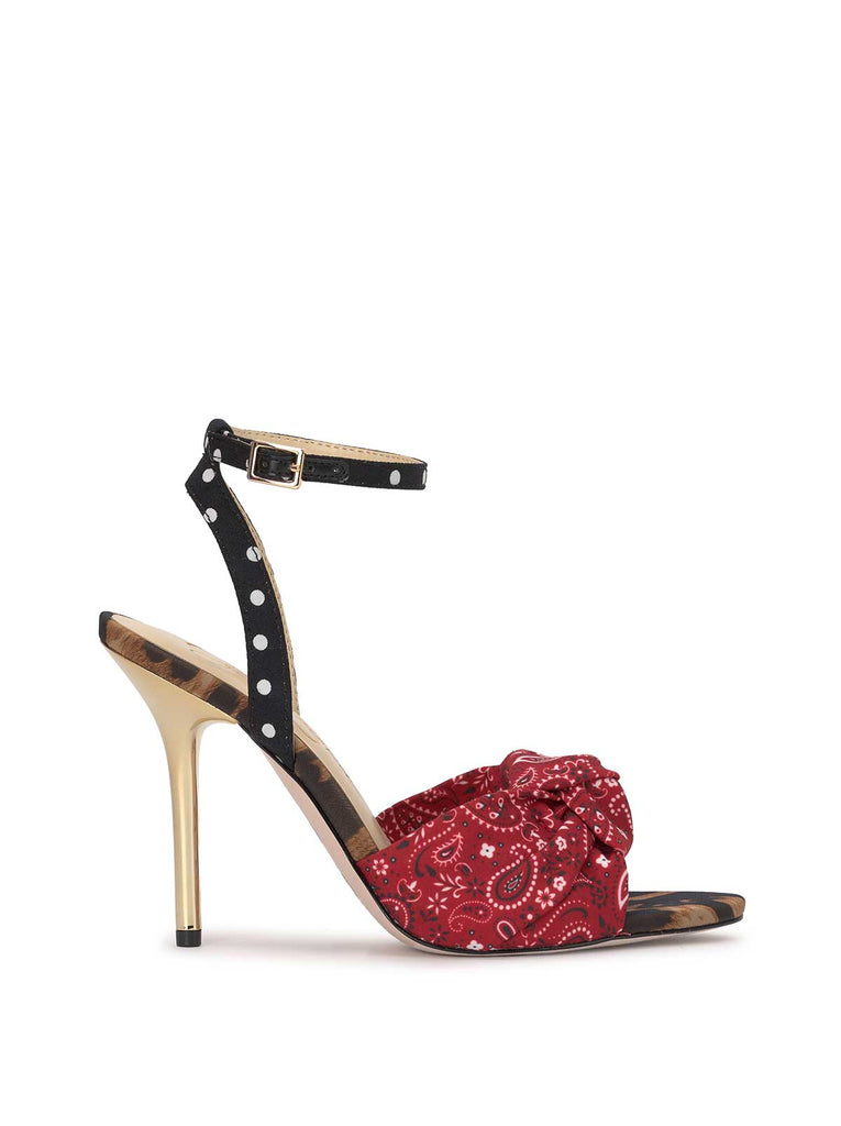 Neveny High Heel in Red Bandana