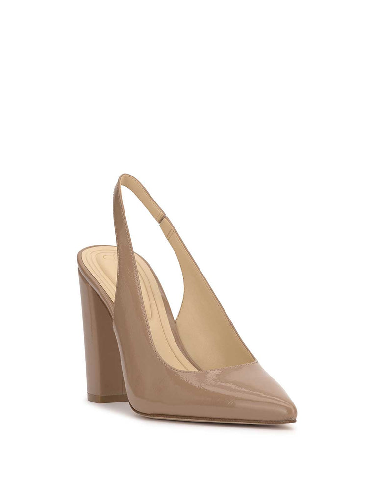 Noula Slingback Pointed Toe Pump in Chai Latte