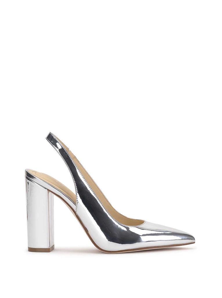 Noula Slingback Pointed Toe Pump in Silver