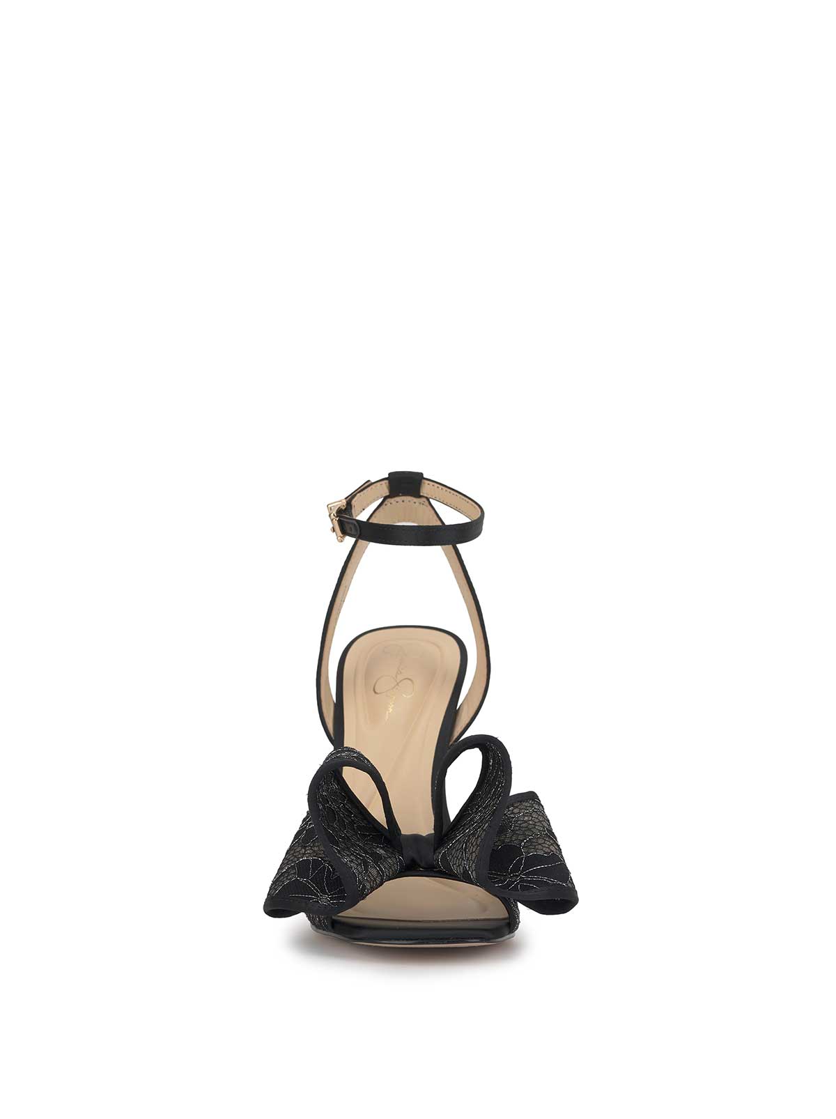 Olivine High Heel in Black Lace
