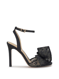 Olivine High Heel in Black Lace