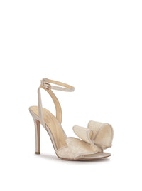 Olivine High Heel in Pale Champagne Lace