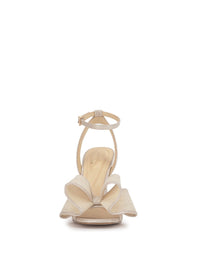 Olivine High Heel in Pale Champagne Lace