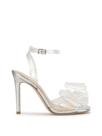 Olivine High Heel in Clear & Silver