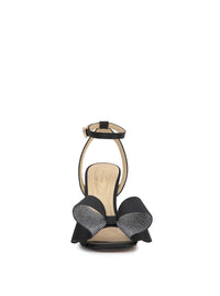 Olivine High Heel in Black & Silver