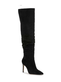 Olyra Over The Knee Boot in Black Suede