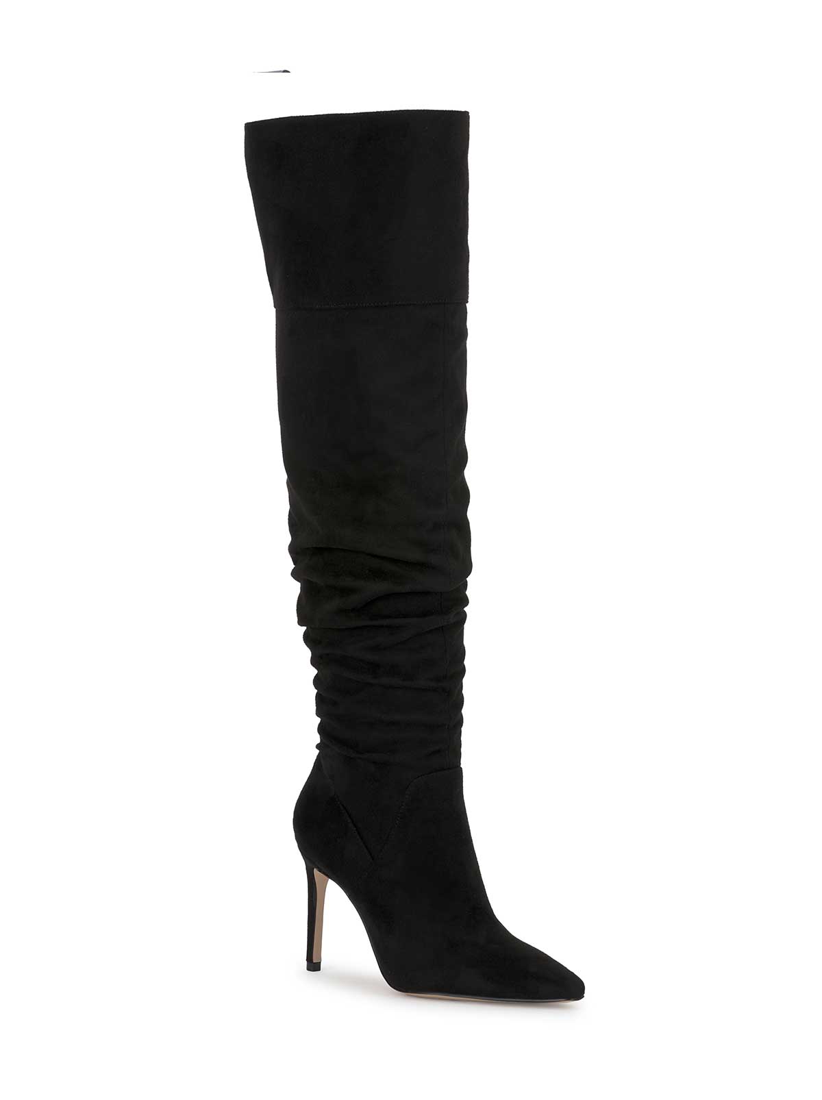 Olyra Over The Knee Boot in Black Suede