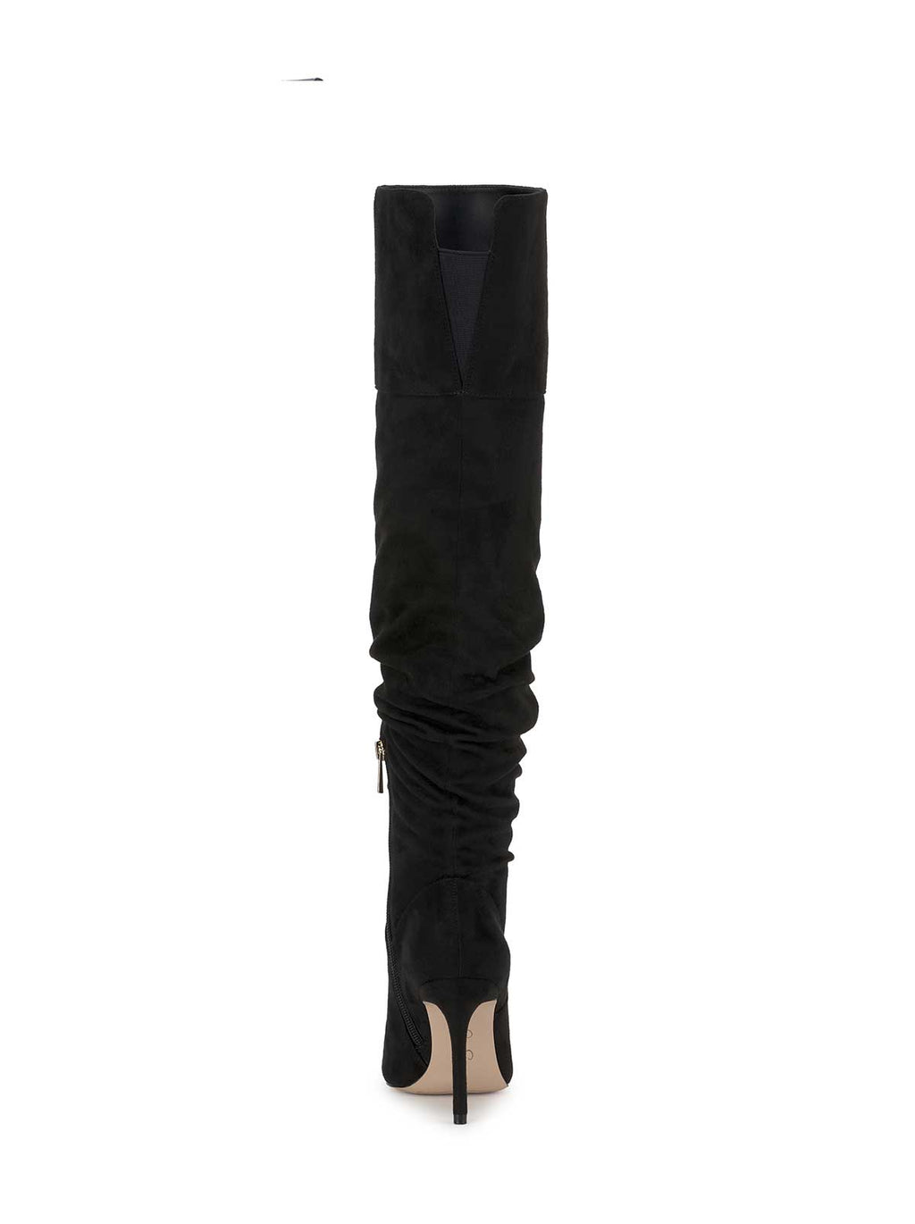 Olyra Over The Knee Boot in Black Suede