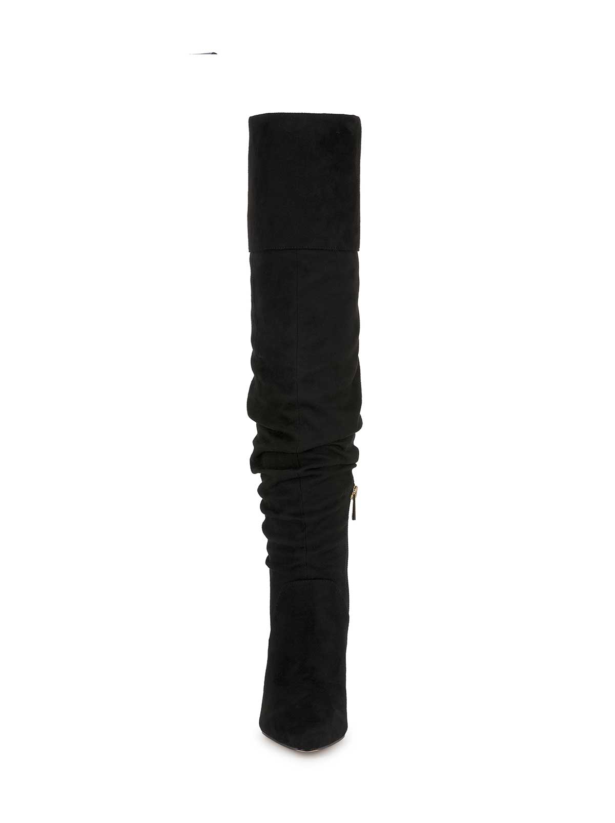 Olyra Over The Knee Boot in Black Suede
