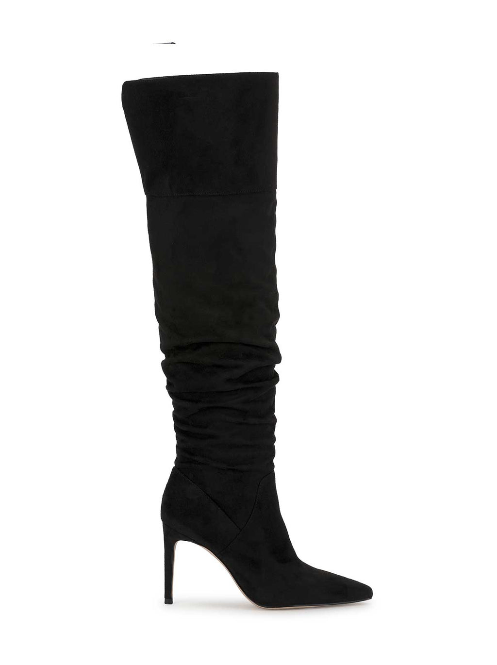Olyra Over The Knee Boot in Black Suede