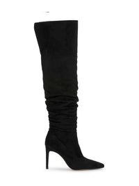 Olyra Over The Knee Boot in Black Suede