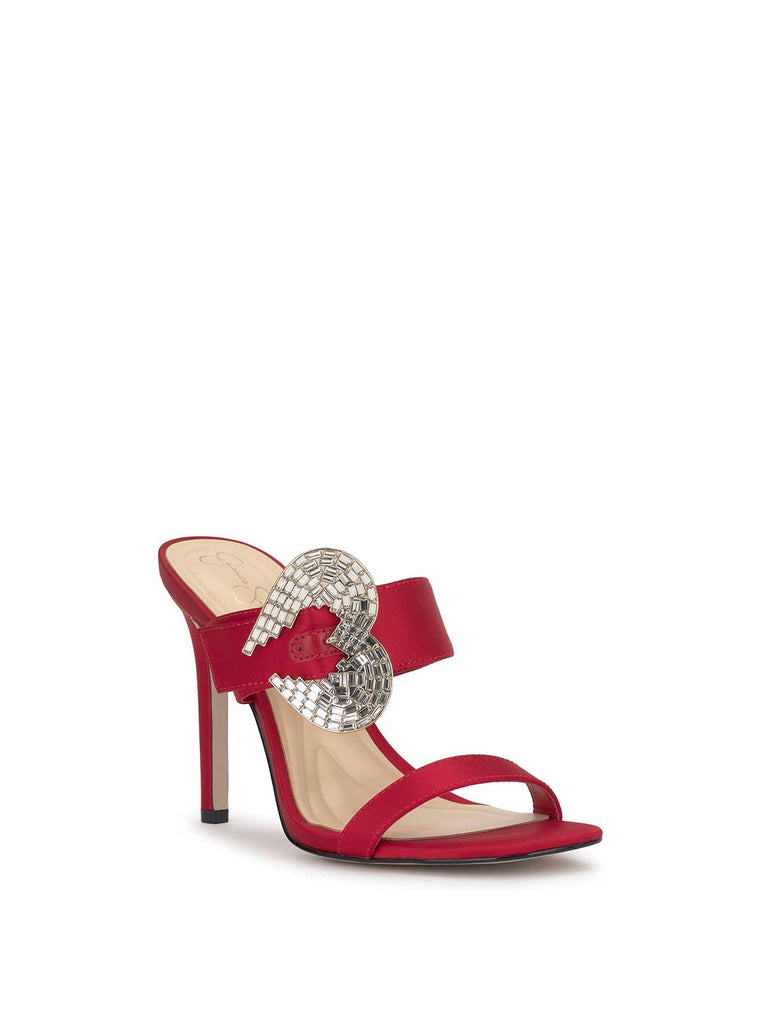 Orrieta High Heel in Red Muse
