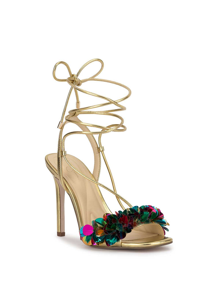 Oveny High Heel in Gold