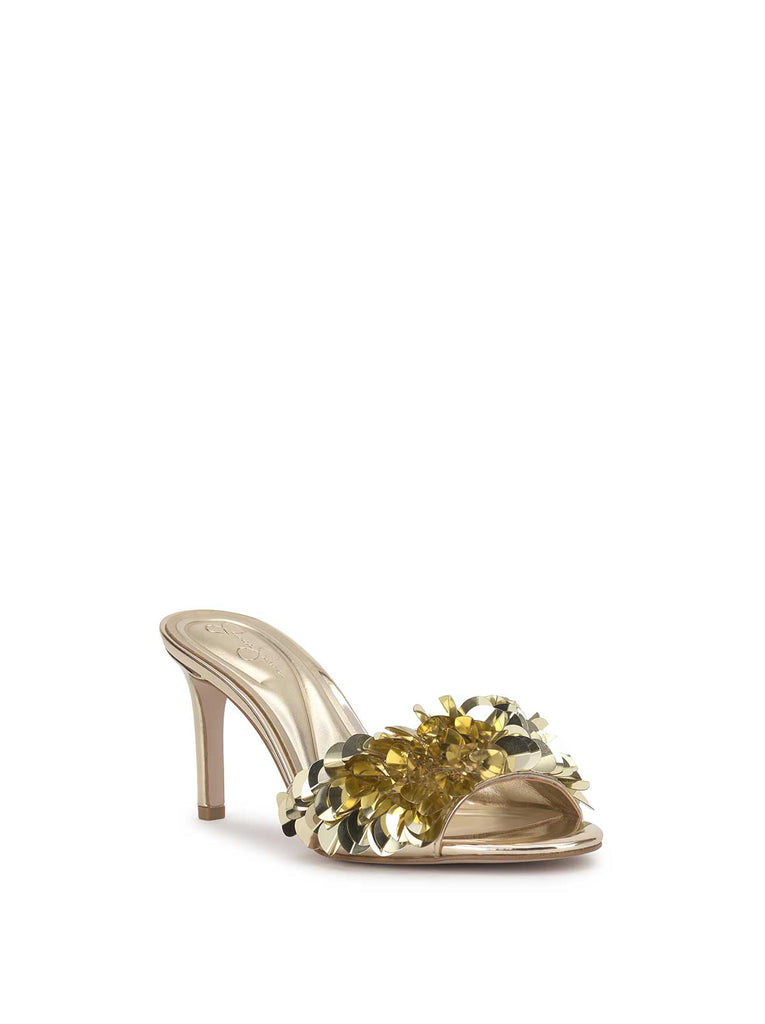 Palora High Heel in Light Gold