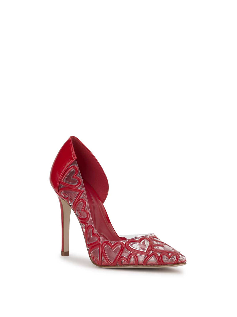 Palvin High Heel in Red Muse