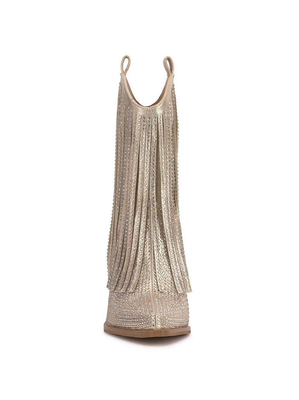 Paredisa Fringe Bootie in Champagne