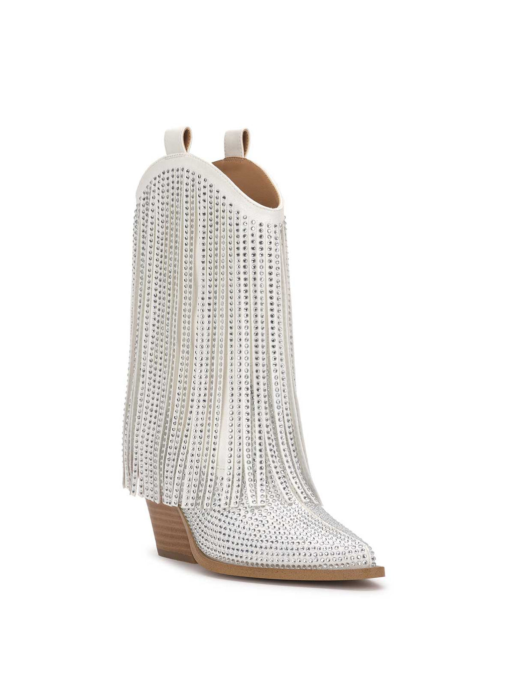 Paredisa Fringe Bootie in White