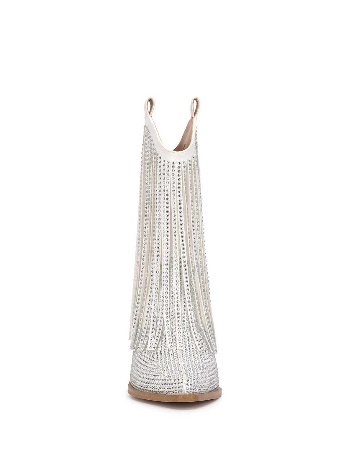 Paredisa Fringe Bootie in White