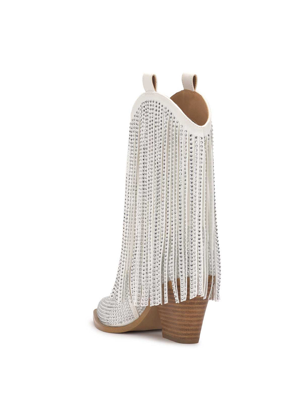Paredisa Fringe Bootie in White