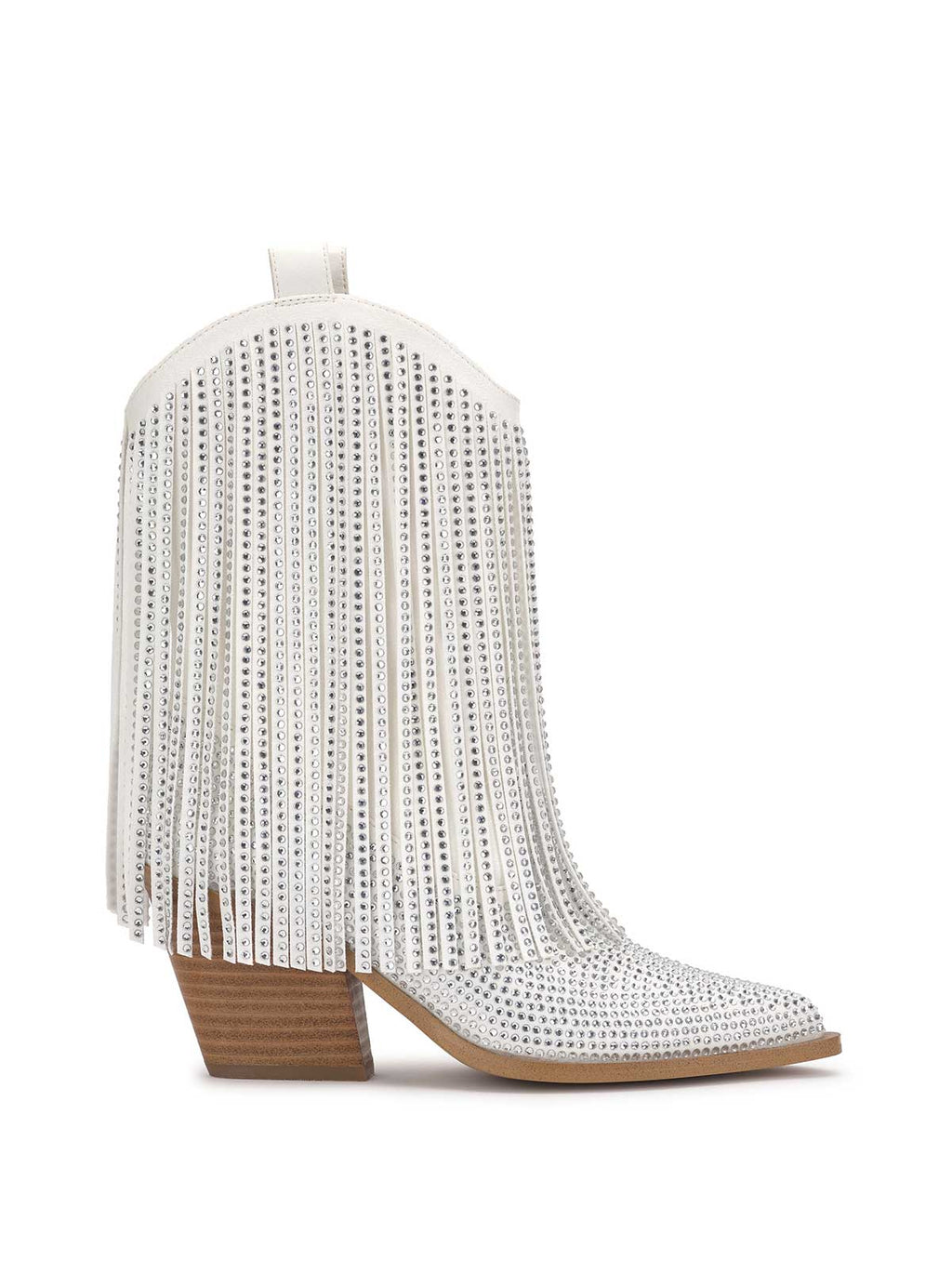 Paredisa Fringe Bootie in White