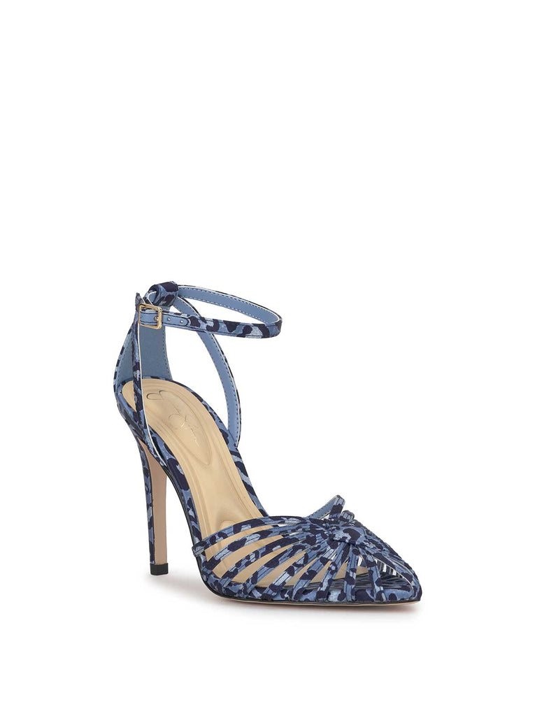 Paveri Pump in Blue Leopard