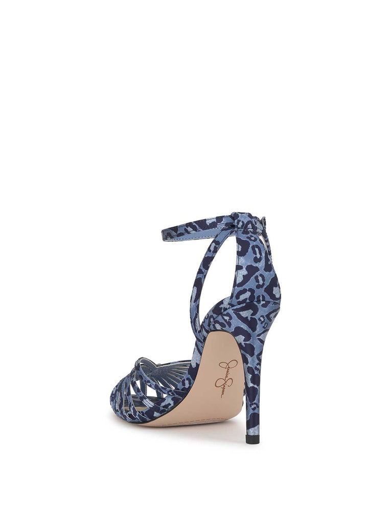 Paveri Pump in Blue Leopard