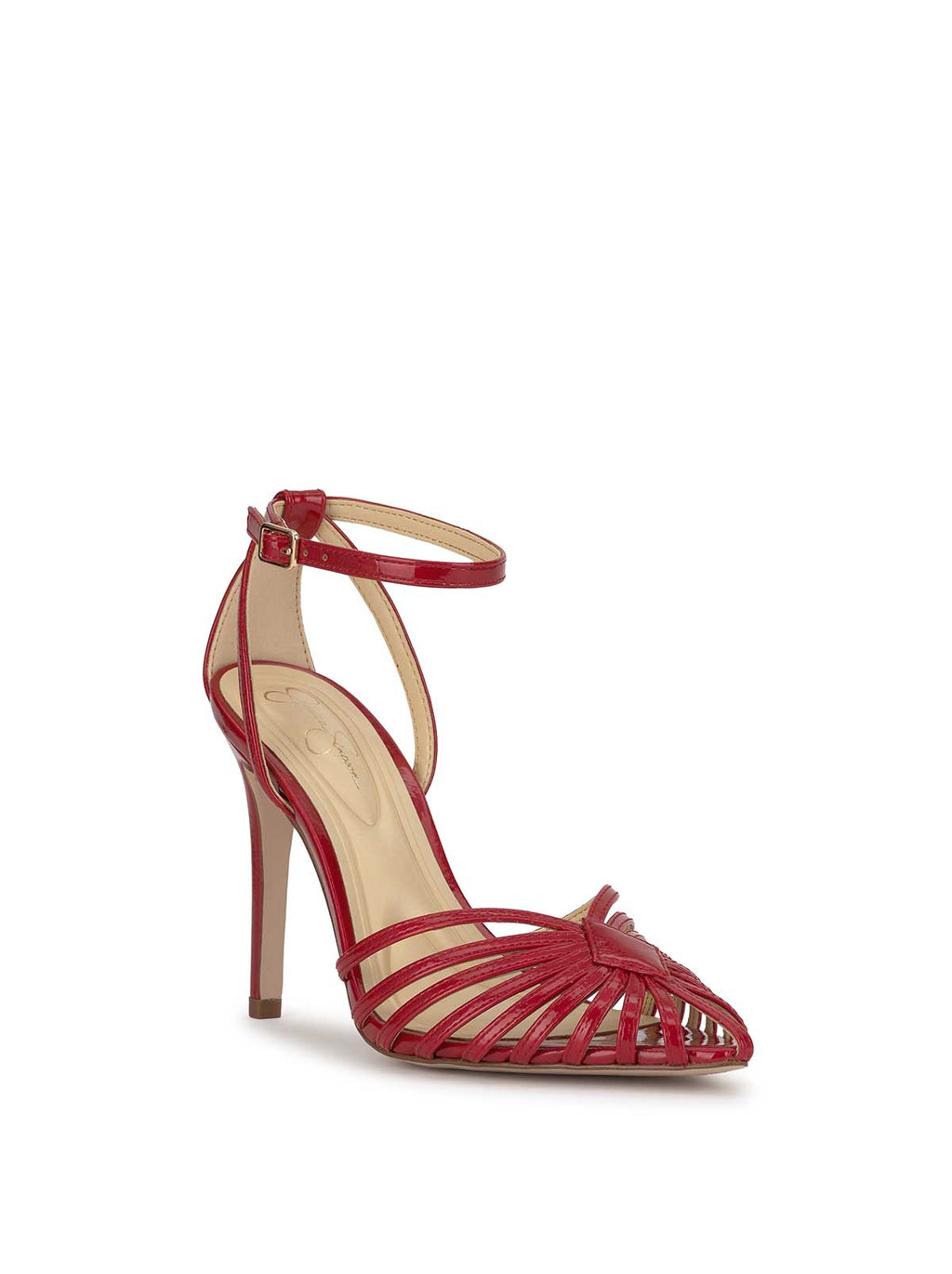 Paveri Pump in Red Muse
