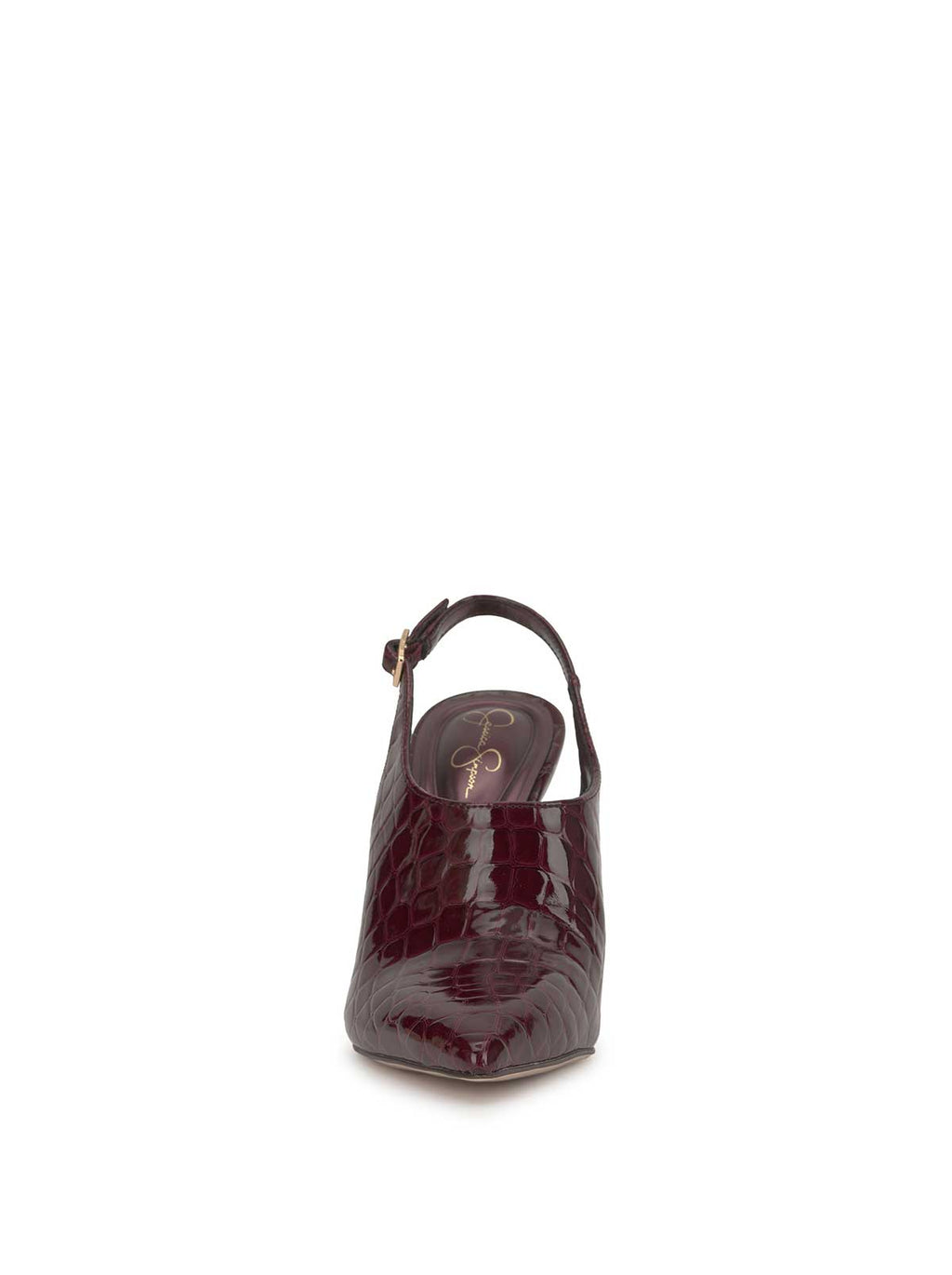 Pavie Pointed Toe Mule in Cherry Mahogany