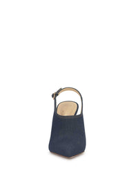Pavie Pointed Toe Mule in Indigo