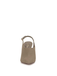 Pavie Pointed Toe Mule in Light Grey