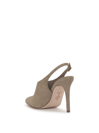 Pavie Pointed Toe Mule in Light Grey