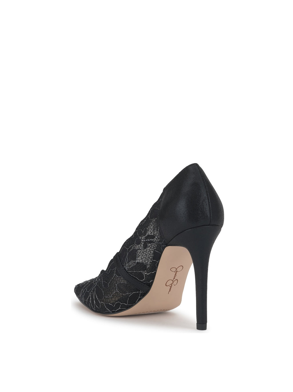 Pelia Pump in Black Lace