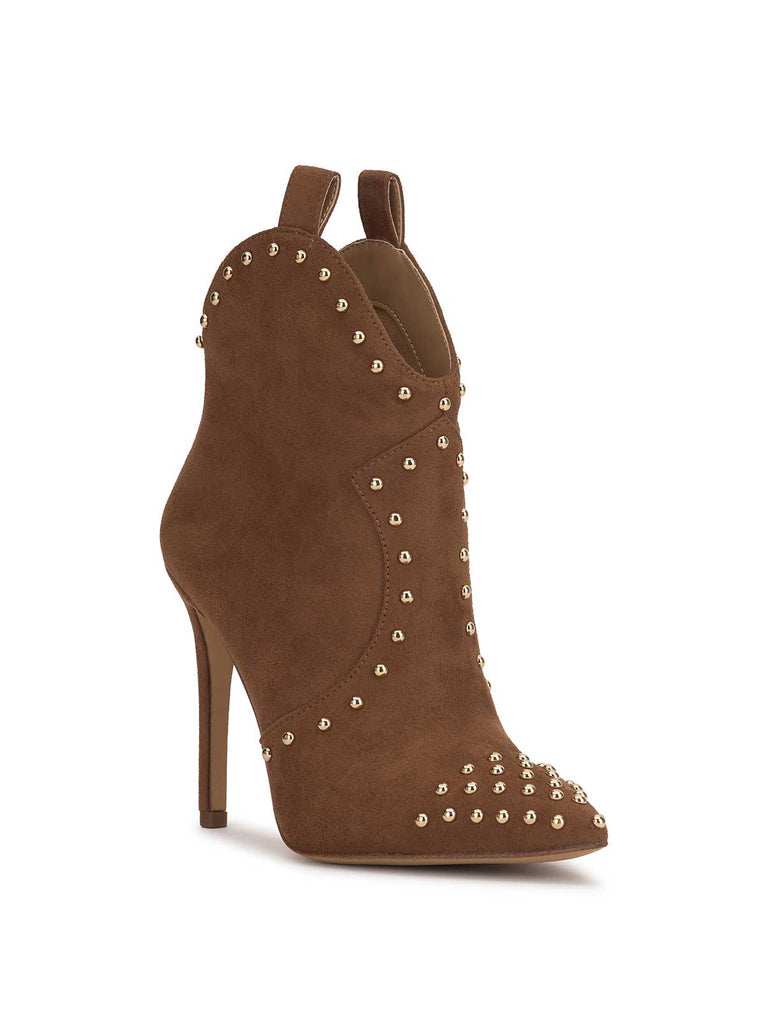 Pixillez Studded Bootie in Tobacco