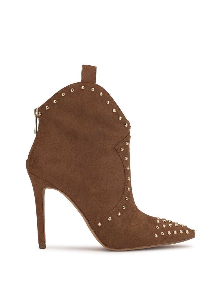 Pixillez Studded Bootie in Tobacco