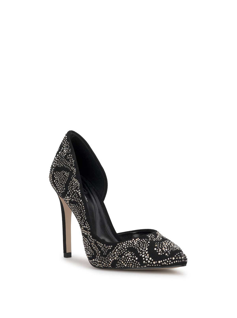 Prizma D'Orsay Pump in Black Leopard Sparkle