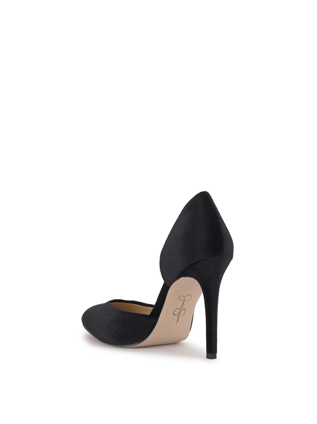 菫 Prizma D'Orsay Pump in Black Velvet – Jessica Simpson