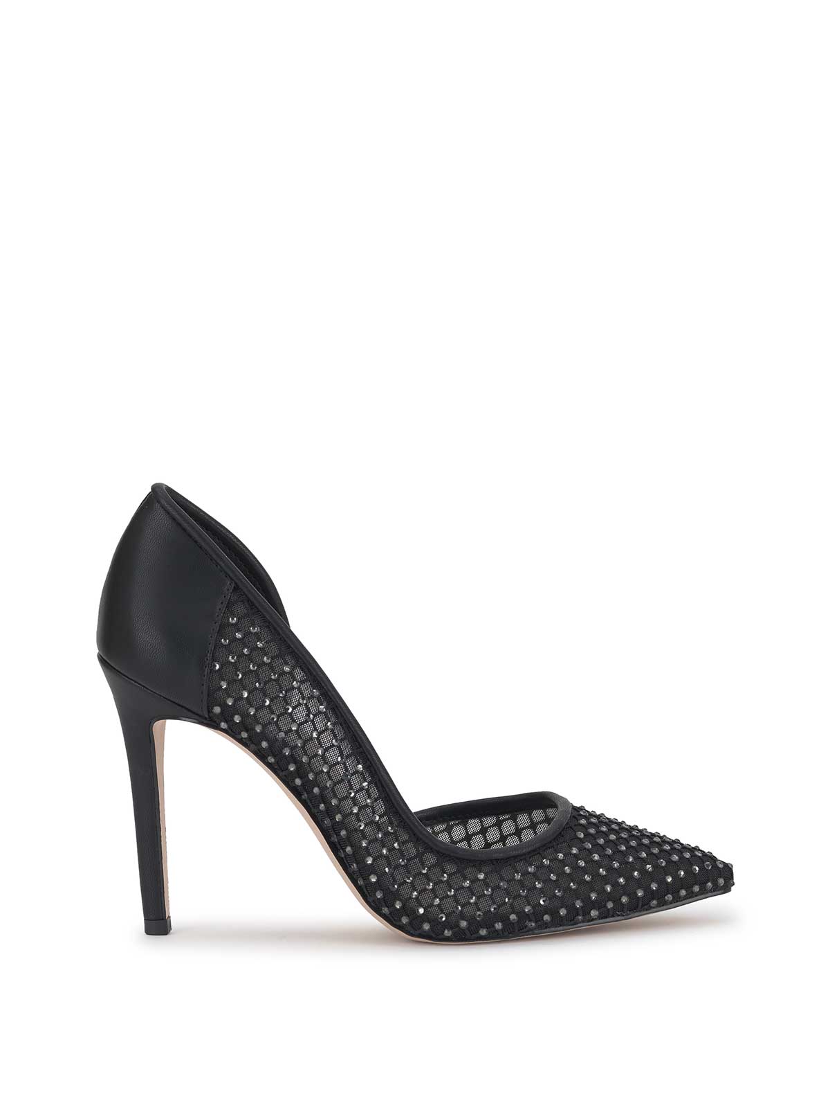 Prizma D'Orsay Pump in Black Mesh Sparkle – Jessica Simpson