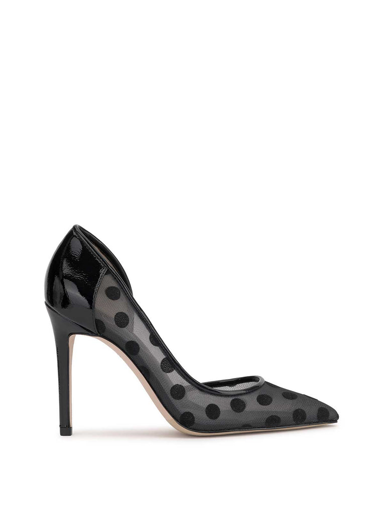 Prizma D'Orsay Pump in Black Polka Dot